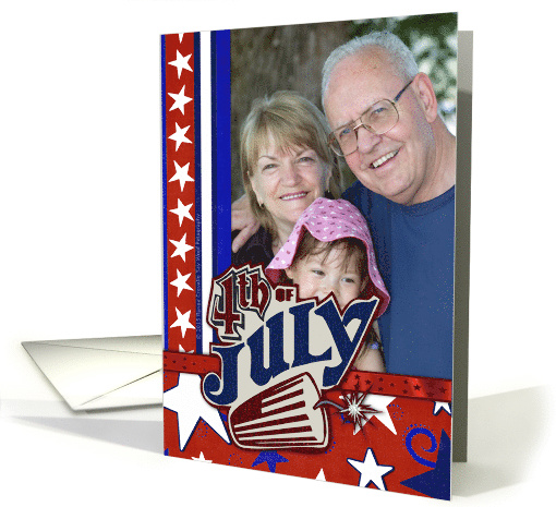 July 4th Firecracker Photo card (853136)