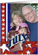 July 4th Firecracker Photo Card