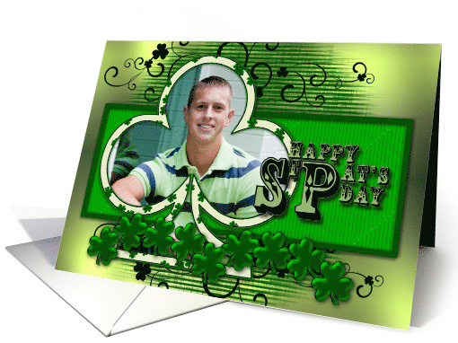 St Patrick's Day Cloverleaf Photo card (902978)