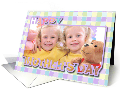 Mother's Day Cut Out Photo Card - Lilac card (914641)