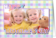 Mother’s Day Cut Out Photo Card - Lilac card