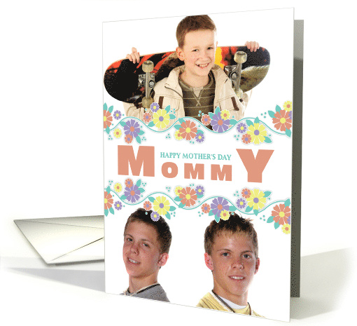Happy Mother's Day Mommy Center Blossoms Photo card (921224)