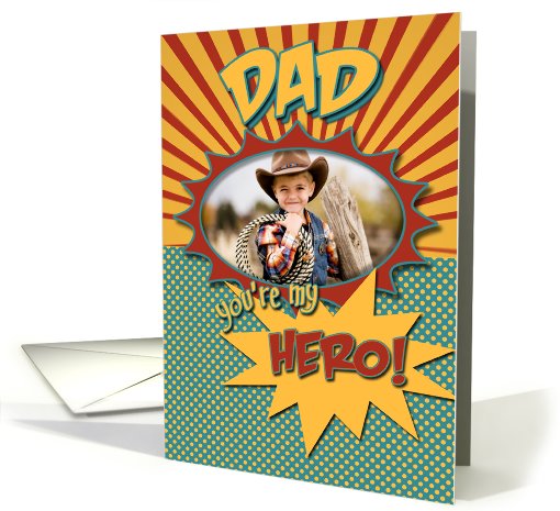 Father's Day Comic Book Hero Dad Photocard card (931484)