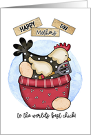 Happy Mother’s Day Chicken In Bowl card