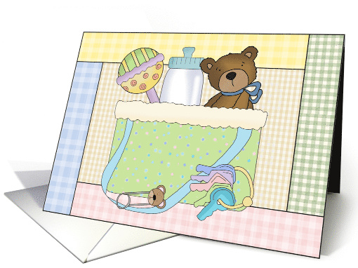 Sweet Teddy Diaper Bag card (554661)