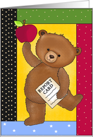 Good Report Card Bear card