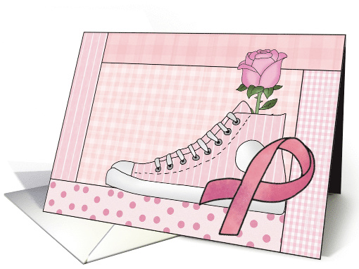 Walking for a cure-Breast cancer card (555007)
