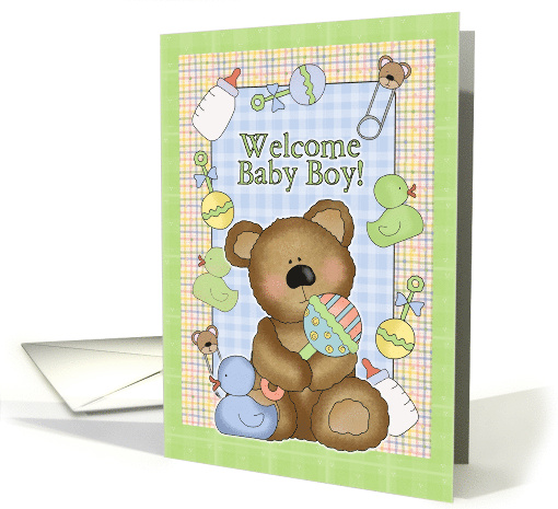 Welcome Baby Boy card (563658)