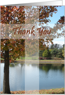 Thank You - Pastor Appreciation Card With Autumn Tree card
