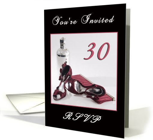 30th Birthday Party Invitation card (585178)
