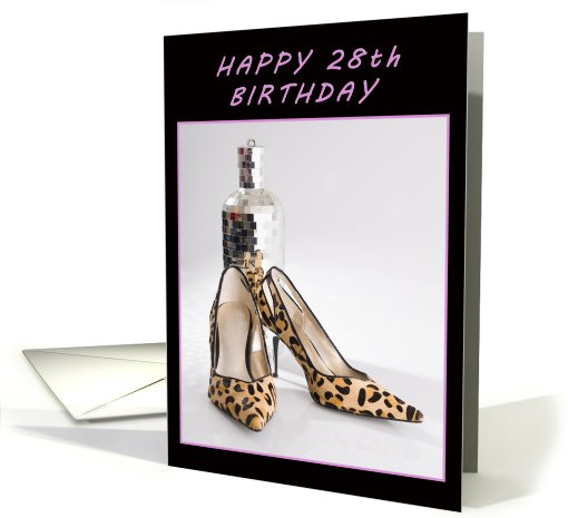 Happy 28th Birthday card (590676)