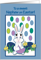 Nephew Easter Raining Jelly Beans Bunny card