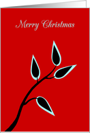 Christmas From our Home Simple Beautiful Tree Silhouette card