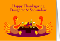 Custom Thanksgiving Relationship Specific Praying Thankful Turkeys card