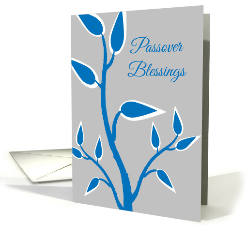 Passover Blessings Stylistic Tree of Life card (1203972)