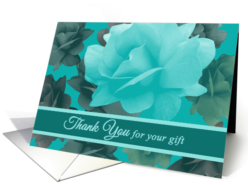 Thank You for Wedding Shower Gift Beautiful Vintage Style Roses card