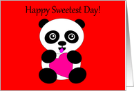 Sweetest Day Sweet Little Panda Bear card