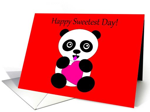 Granddaughter Sweetest Day Sweet Little Panda Bear card (972421)