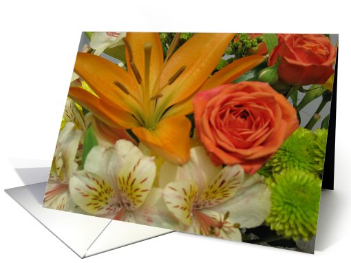 Wedding Congratulations--religious, flowers card (575682)