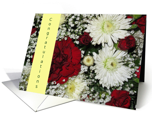 Congratulations--Christmas Holiday Wedding, Bouquet card (698244)