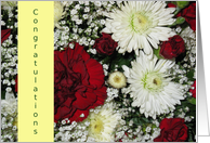 Congratulations--Christmas Holiday Wedding, Bouquet card
