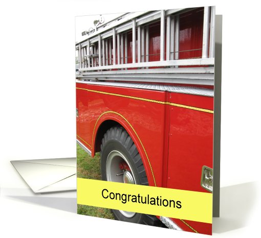 Congratulations--Firefighter Training Graduation card (698506)