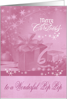 Christmas to Pop Pop with an Elegant Display of Presents and Bows card