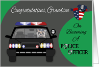 Congratulations to Grandson on Graduation from Police Academy card