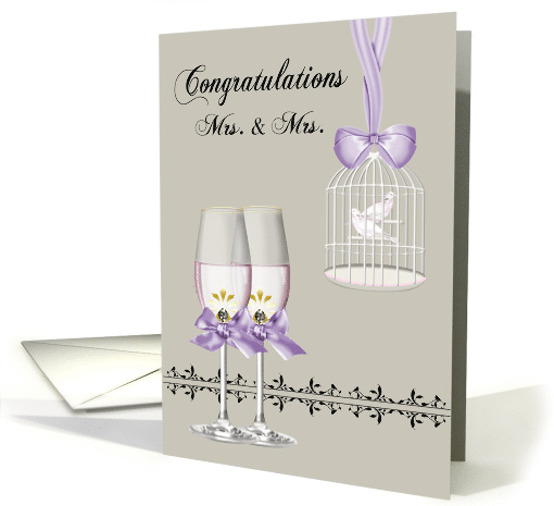 Congratulations on Wedding to Lesbian Couple Card with... (1134434)