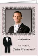 Invitations, Custom Photo Card, Will You Be My Junior Groomsman card