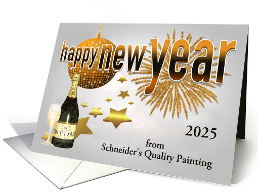 New Year's 2025 Custom Business Name and Year Specific card (1194236)