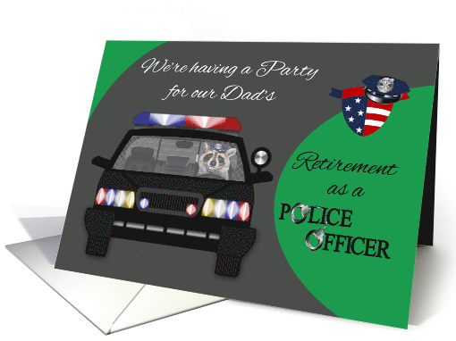 Invitations to Retirement Party for Dad as Police... (1276888)