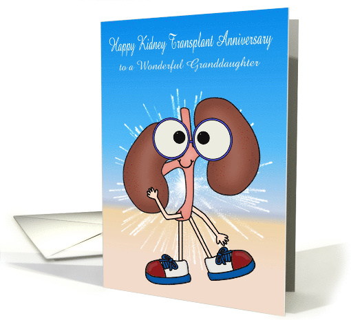 Anniversary of Kidney Transplant Custom Relationship and Name card