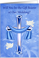 Invitations, Be Our Gift Bearer, Wedding, Eucharist, white doves card