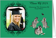 Announcement on Graduation Custom Year 2024 and Name Photo Card