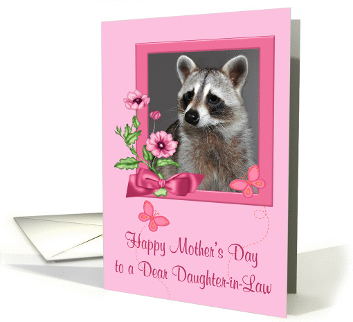 Mother's Day To Daughter-in-Law, portrait of a raccoon in... (920335)