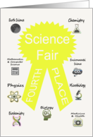 Congratulations On Getting Fourth Place In The Science Fair card