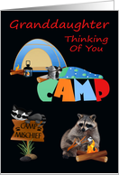 Thinking Of You to Granddaughter while She is at Summer Camp card