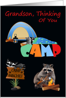 Thinking Of You to Grandson while You are Away at Summer Camp card