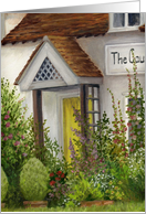 Housewarming invitation, English Country Cottage card