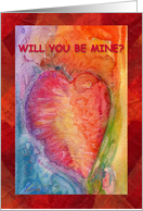 Will You Be Mine?, Valentines card