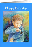 Happy Birthday, Butterfly Catcher card
