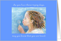Cancer, Thinking of You, Praying for you, Encouragement, loved card
