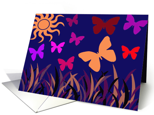 Butterfly Field Summer is Here card (783600)