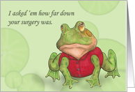 Knee Surgery Laughs card