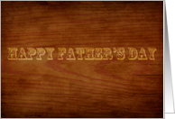 Fathers Day Wood Grain Card
