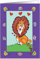 No Lion! card