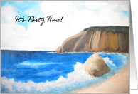 It’ Party Time - Beach Party Invitations card