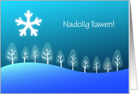 Welsh Merry Christmas - Nadolig llawen card