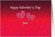 Aunt Happy Valentine’s Day - Hearts card